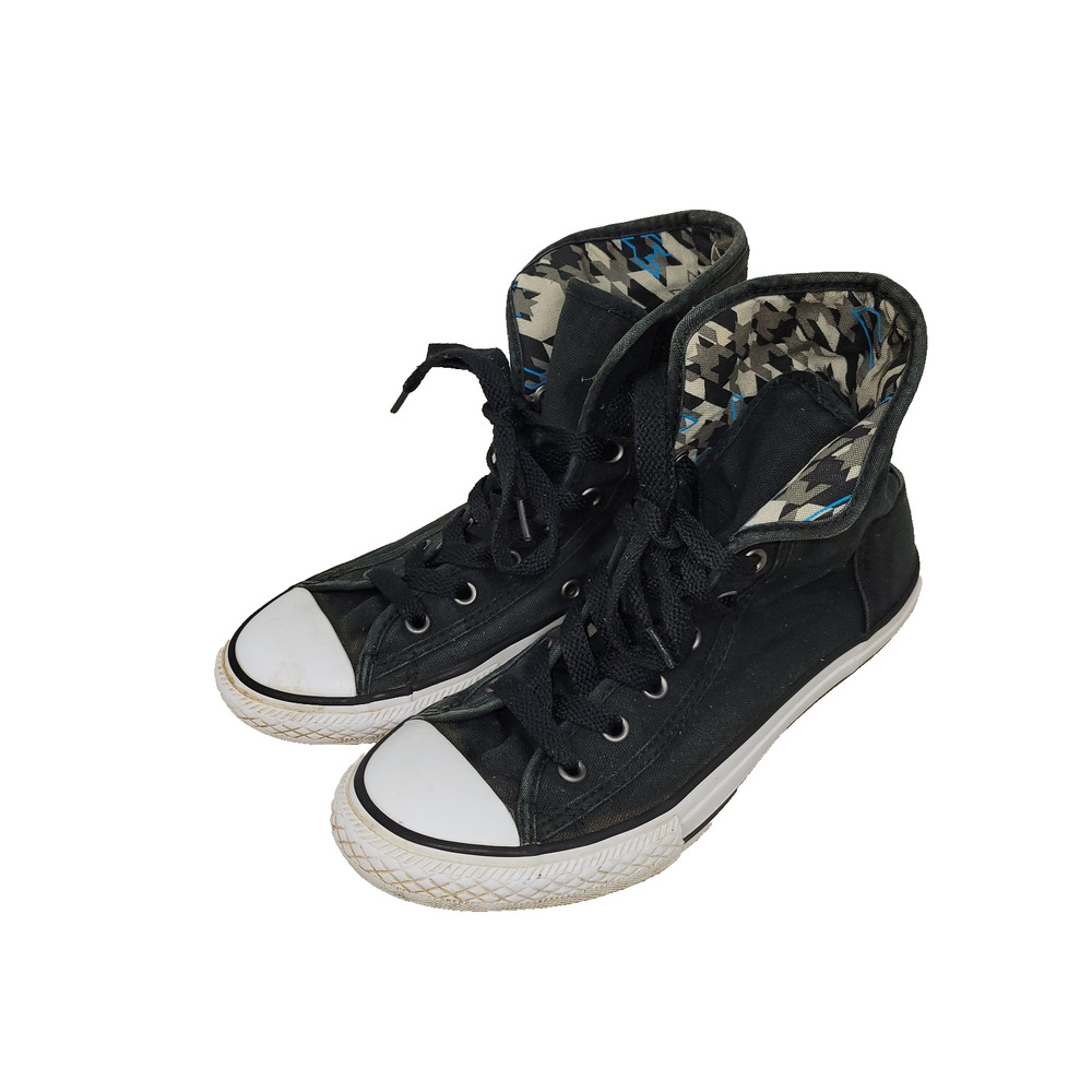Converse Shoes Womens Size 4 Black Chuck Taylors Preppy Skater Skate Y2k Grunge